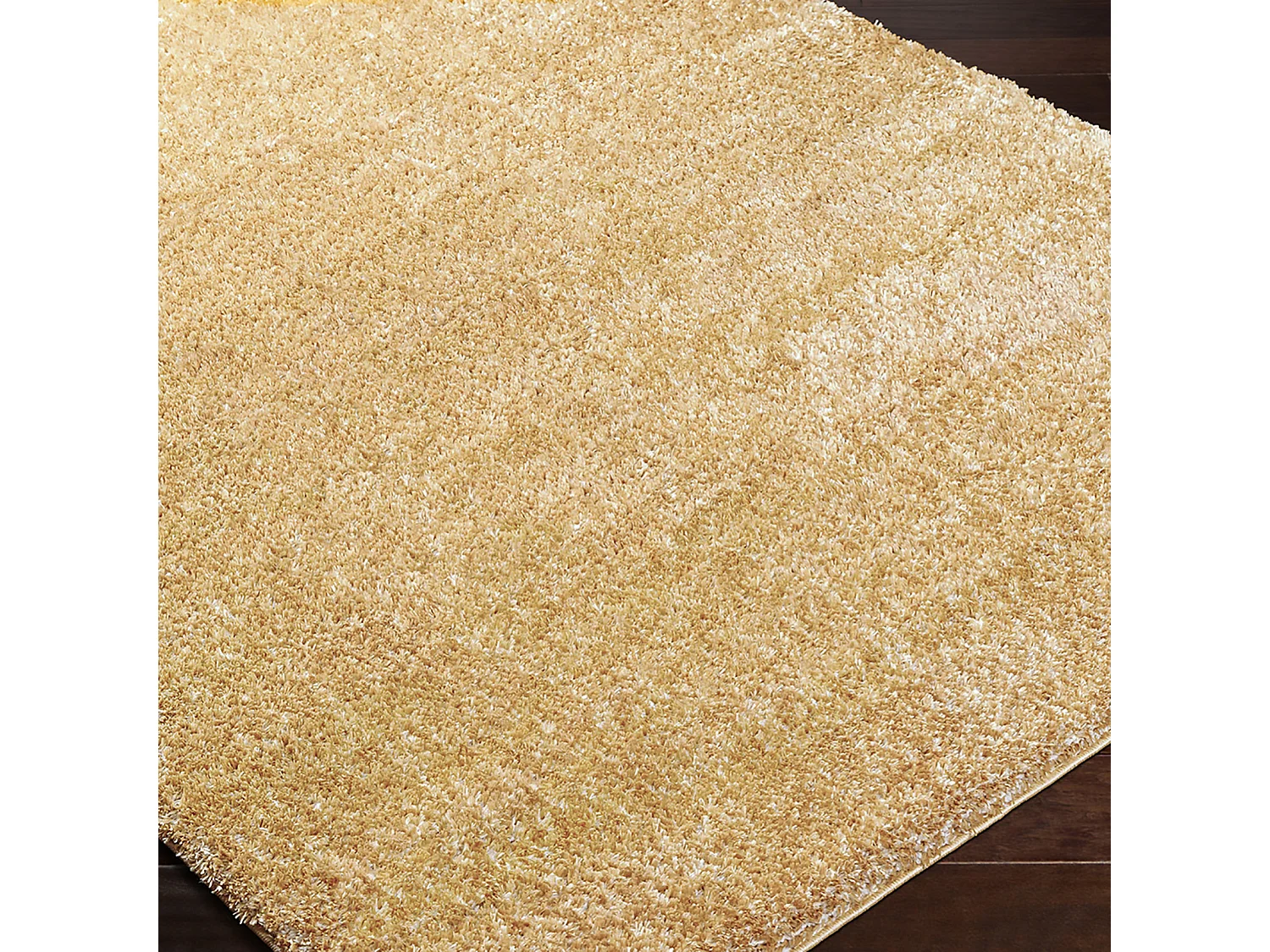 Tapis Shaggy Uni - Jaune - 160x213cm - CLAIRE
