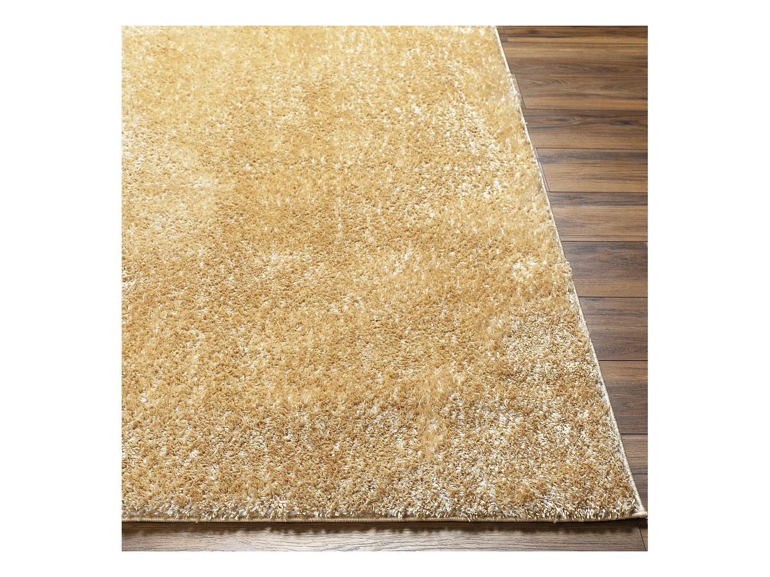 Zacht Hoogpolig Shaggy Tapijt - Geel - 160x213cm - CLAIRE