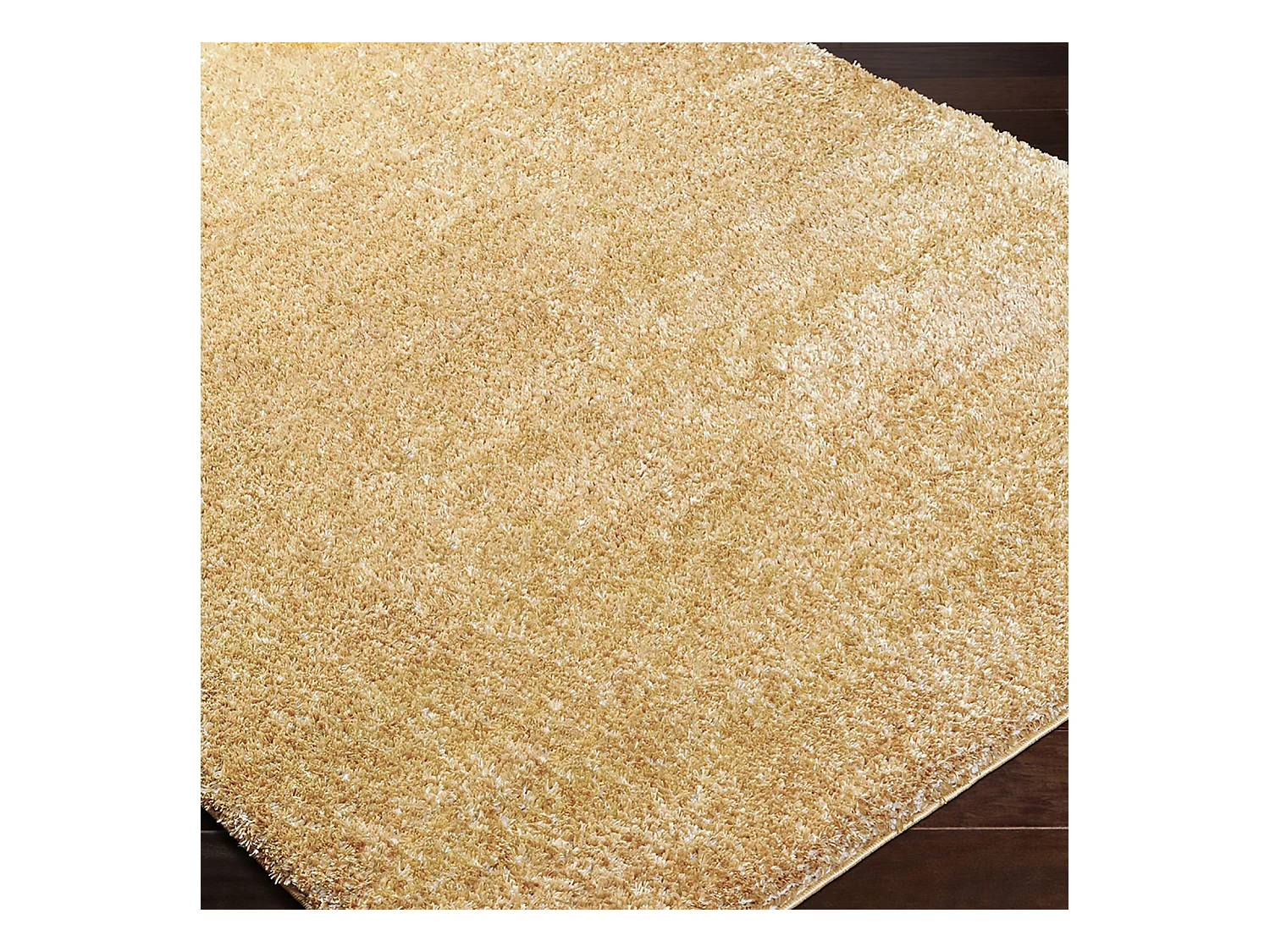 Zacht Hoogpolig Shaggy Tapijt - Geel - 160x213cm - CLAIRE