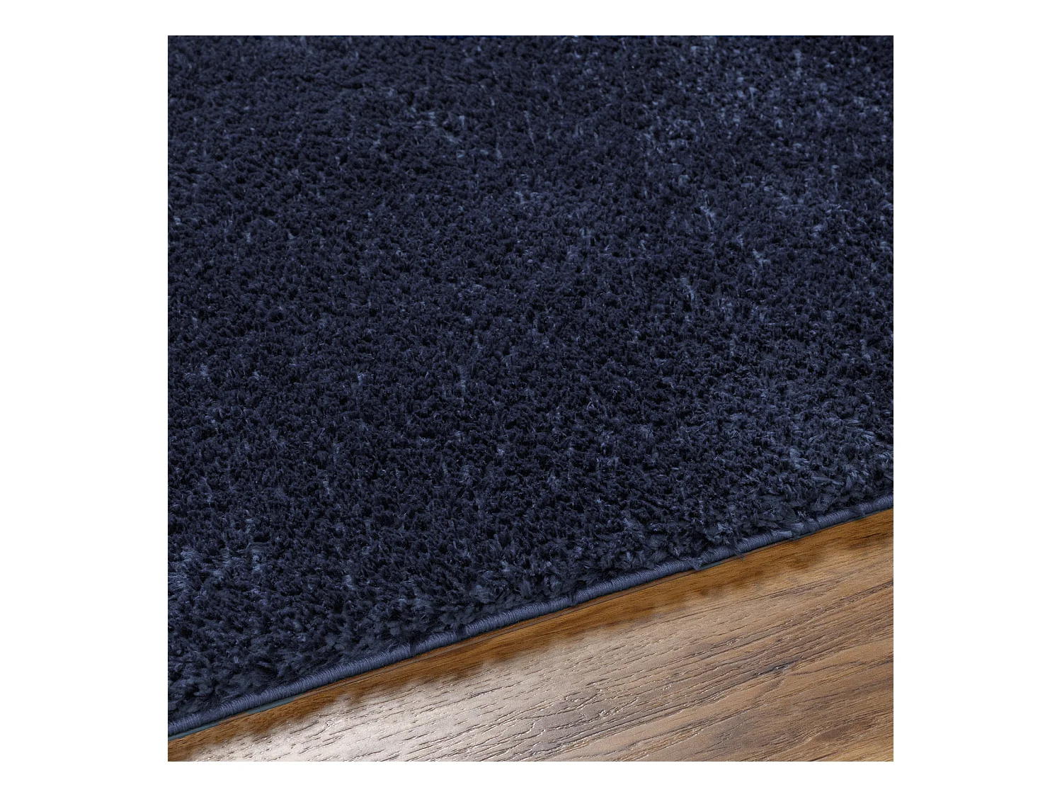 Tapis Shaggy Uni - Bleu Foncé - 200x275cm - CLAIRE