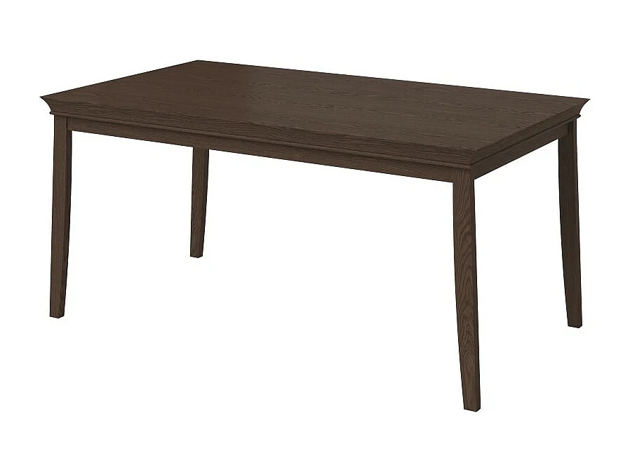 Table extensible jusqu'à 240cm pour 10 personnes pour salle à manger Collection PALACE. Coloris chêne foncé.