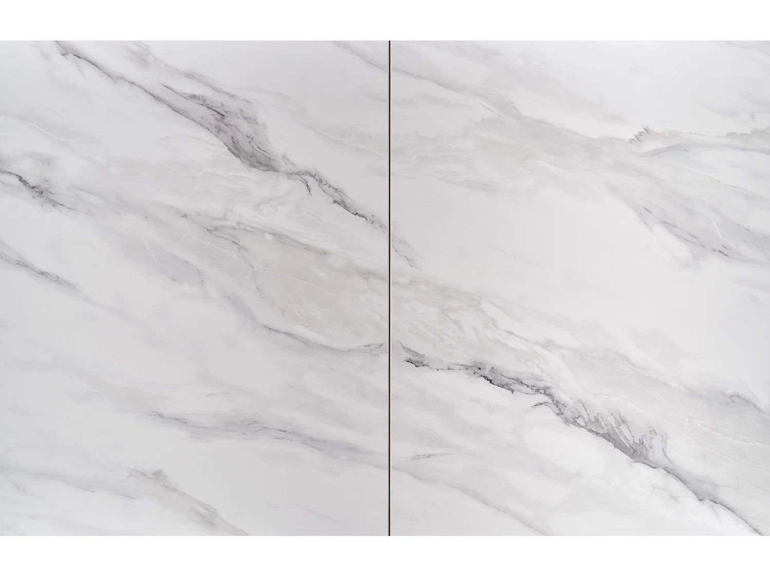 Mesa de comedor extensible estilo mármol gris y cerámica 160cm Ventara