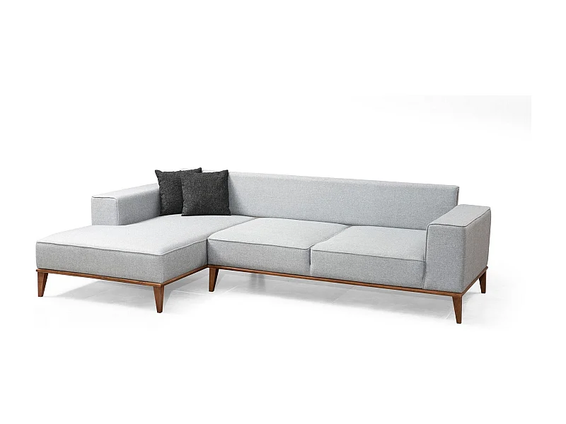 Sofá rinconero Altadena 100, Gris, 288x160x85cm