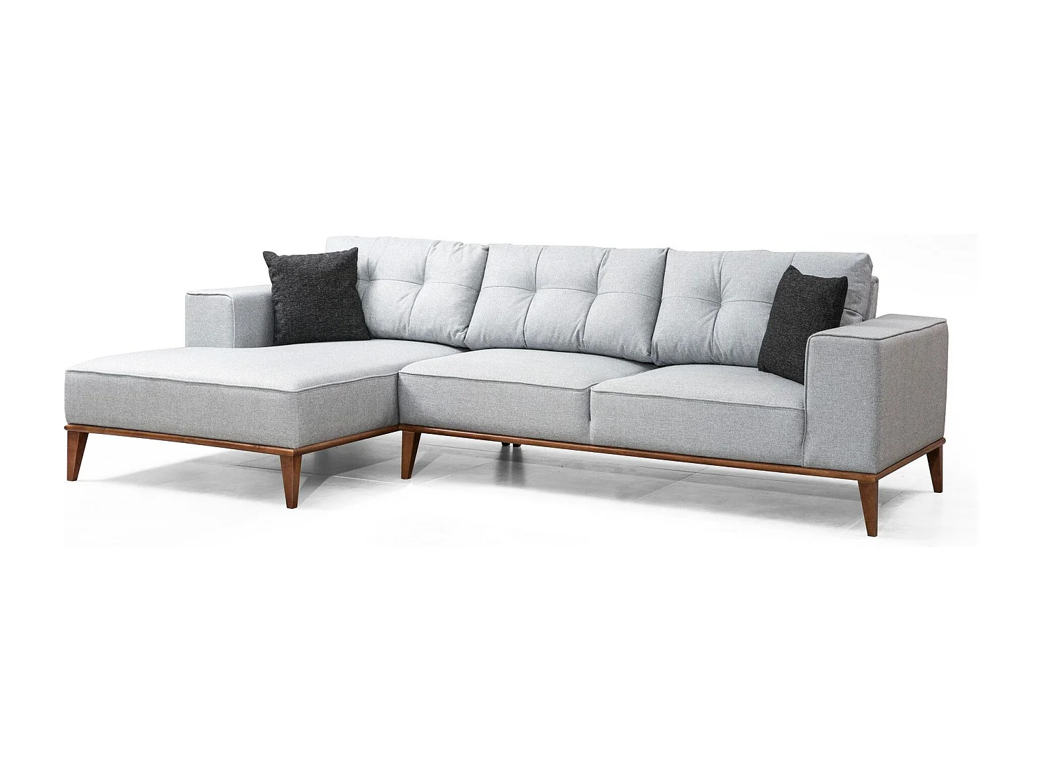 Sofá rinconero Altadena 100, Gris, 288x160x85cm