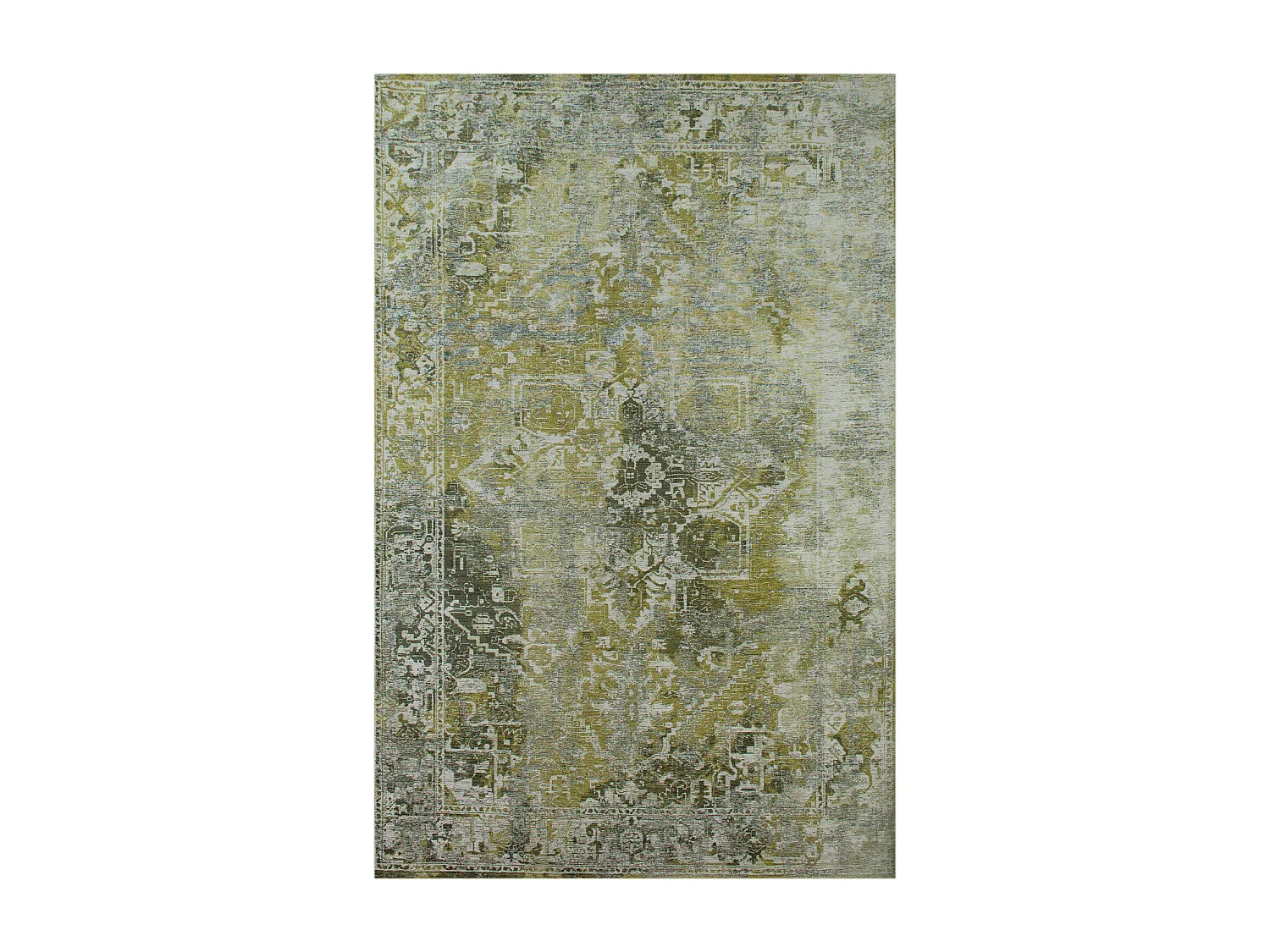 Tapis - Collection Heris Beneffito - Olive - Tapis - Vert - 170x240cm - Tapis à Motifs, Finition Artisanale, Tissage en Belgique - Tapis de Moderne de qualité
