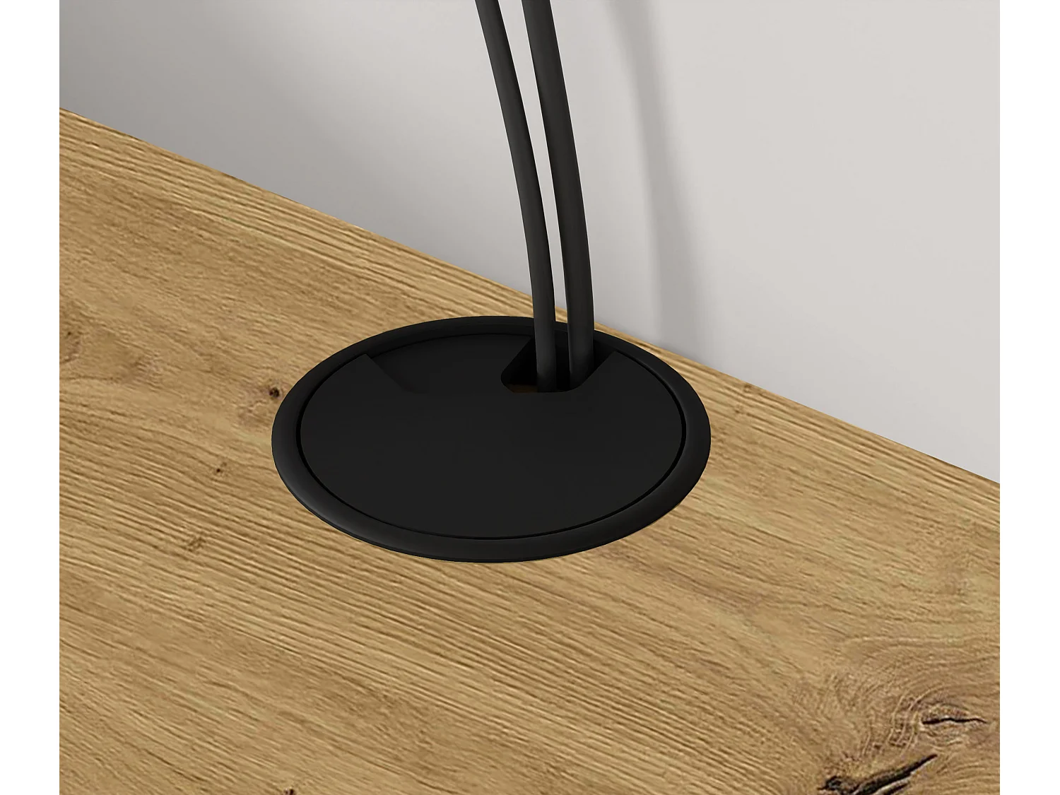 Mueble de TV suspendido ICARUS 156 cm roble artesanal / blanco mate