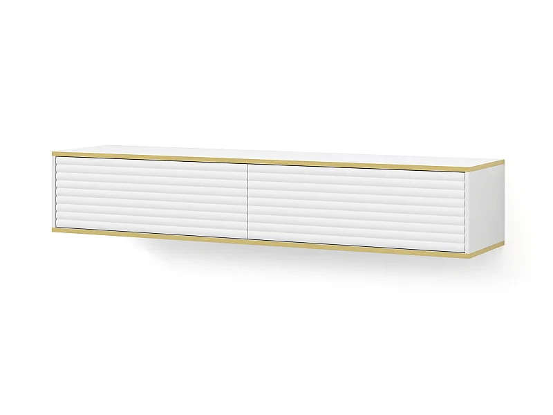 TV-Schrank hängend SUBI 180 cm Weiß Matt