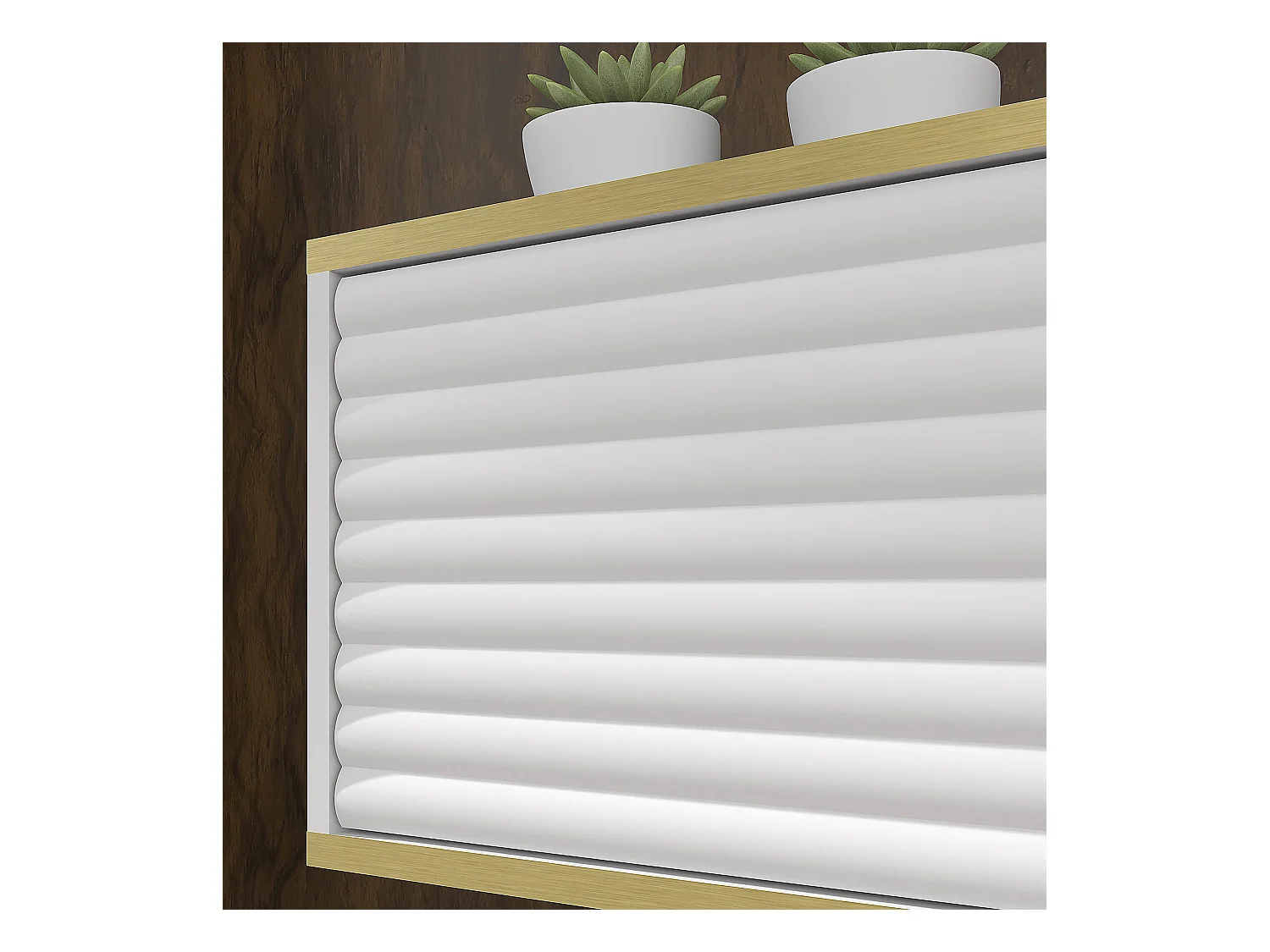 TV-Schrank hängend SUBI 180 cm Weiß Matt