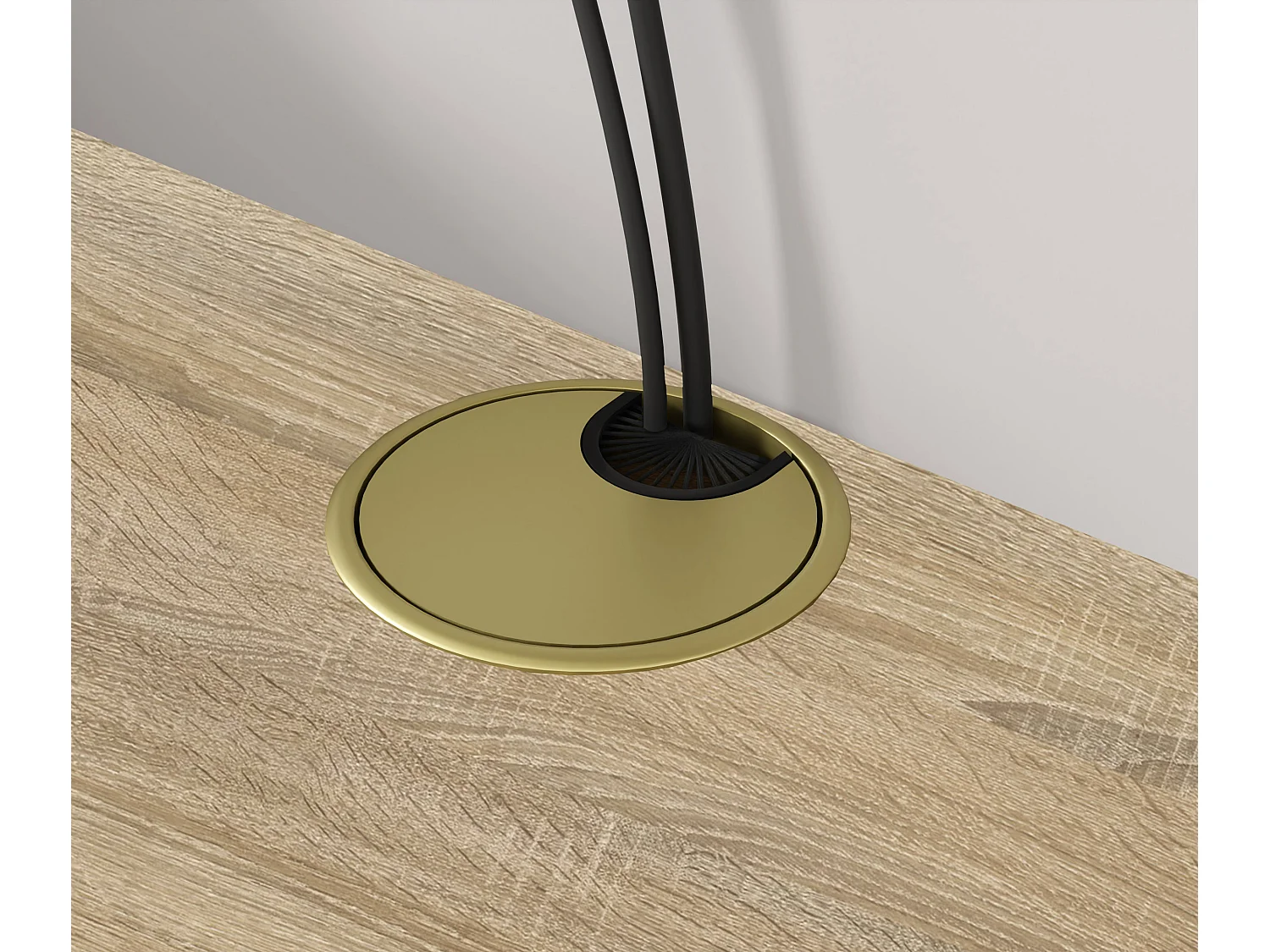 Meuble TV suspendu ICARUS 156 cm chêne sonoma / blanc mat