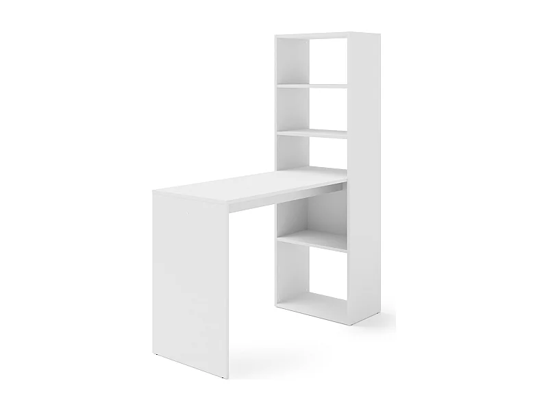 Escritorio HARMONY 120 cm - escritorio de computadora - con estante - blanco mate