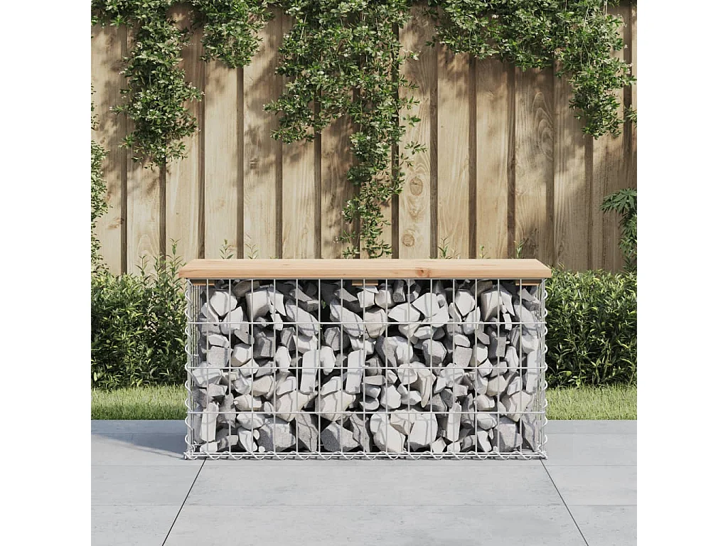 Tuinbank schanskorfontwerp 83x31,5x42 cm massief grenenhout