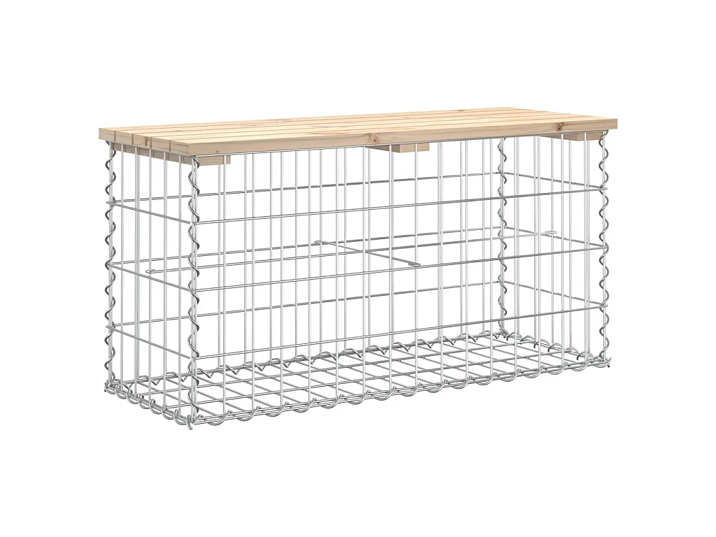 Tuinbank schanskorfontwerp 83x31,5x42 cm massief grenenhout