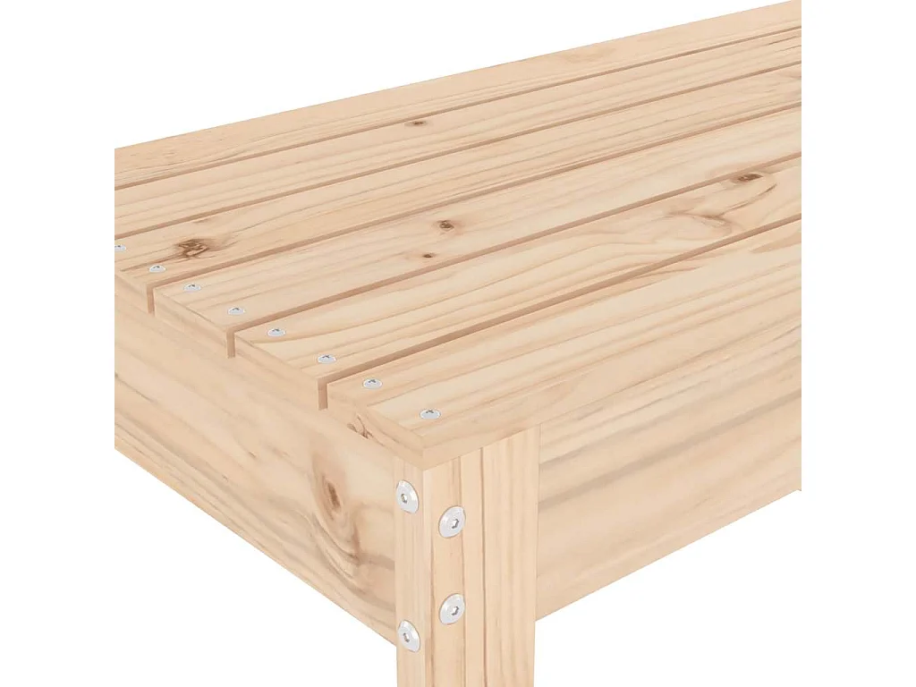 Banc de jardin 110x38x45 cm bois massif de pin