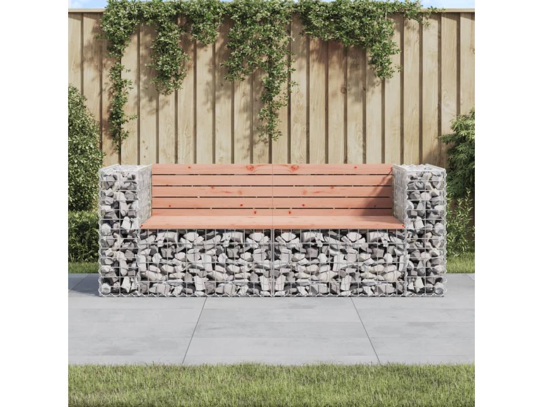 Tuinbank schanskorfontwerp 184x71x65,5 cm massief douglashout