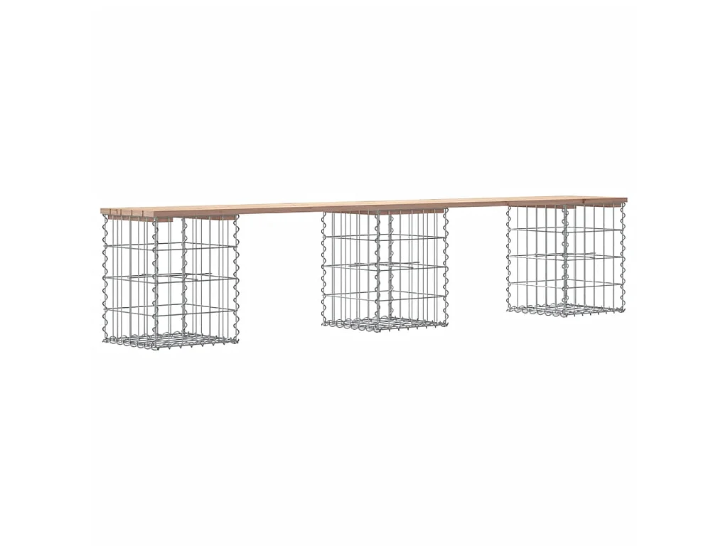 Tuinbank Schanskorfontwerp 203x31x42 cm massief grenenhout