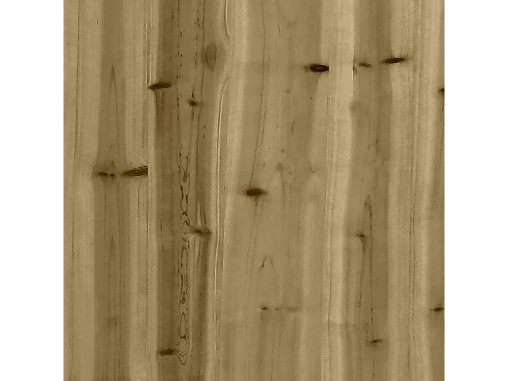 Panca da Giardino Design Gabbione 83x44x42 cm Pino Impregnato