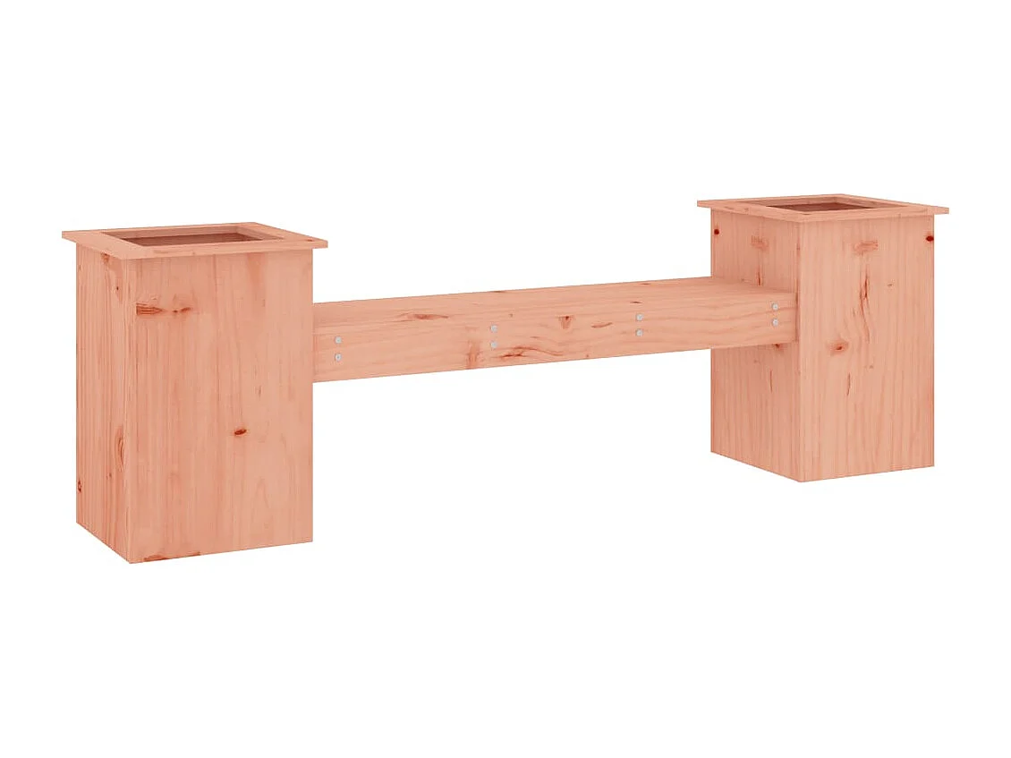 Banc avec jardinières 184,5x39,5x56,5cm bois massif de douglas