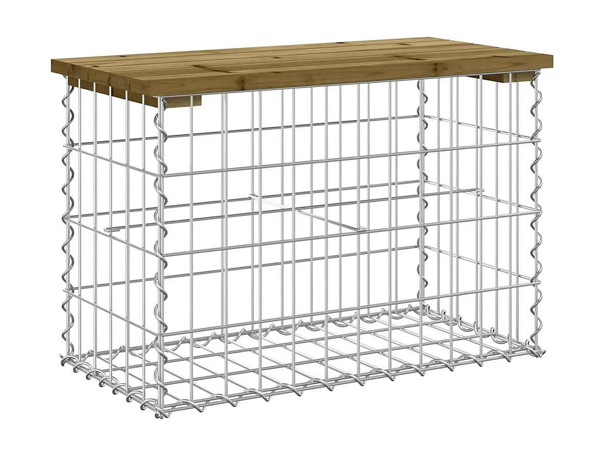 Tuinbank schanskorfontwerp 63x31,5x42 cm geïmpregneerd hout
