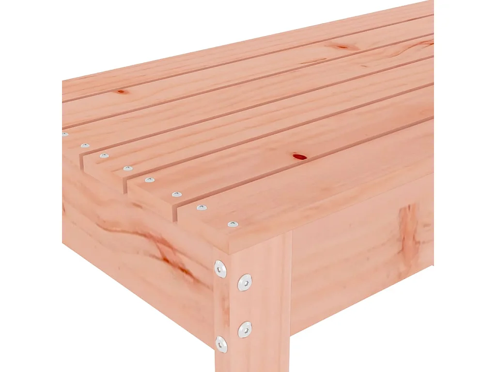 Banco de jardín madera maciza de abeto Douglas 110x38x45 cm