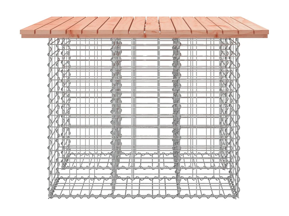 Panca da Giardino Design Gabbione 100x102x72cm Massello Douglas