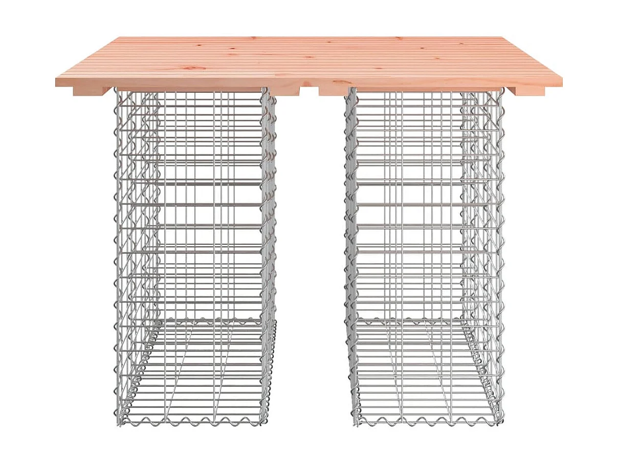Table de jardin Gabion Design 100x102x72 cm Bois massif Douglas