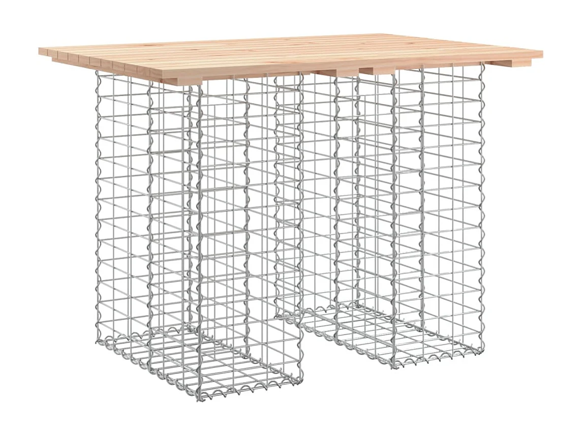Tuintafel schanskorfontwerp 100x70x72 cm massief grenenhout