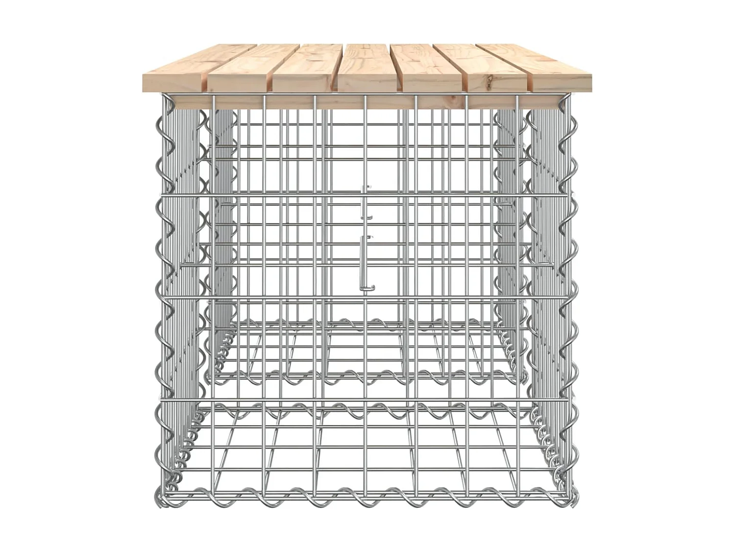 Banc de jardin design de gabion 103x44x42 cm bois massif de pin