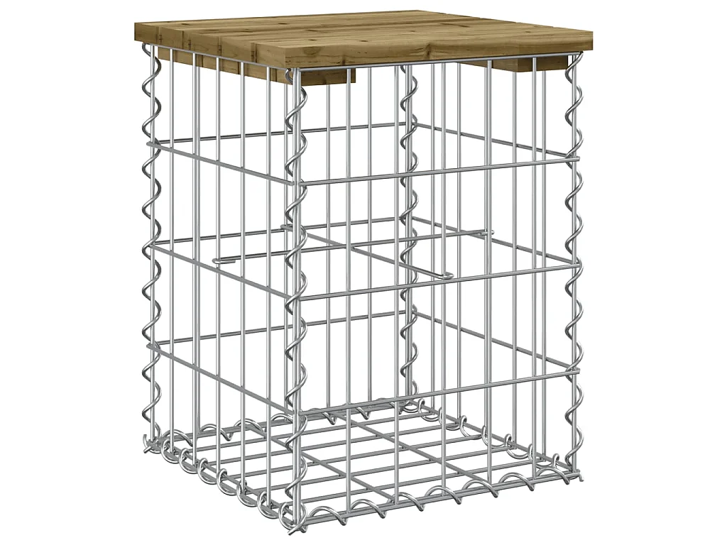 Tuinbank schanskorfontwerp 33x31x42 cm geïmpregneerd grenenhout