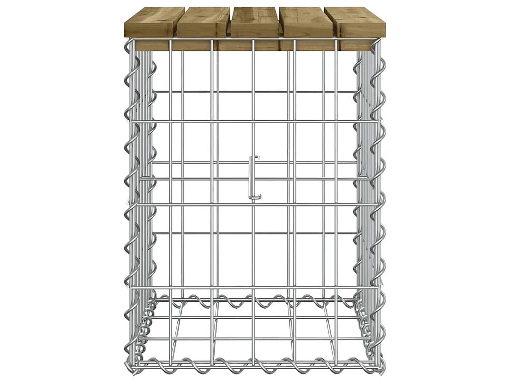 Tuinbank schanskorfontwerp 33x31x42 cm geïmpregneerd grenenhout