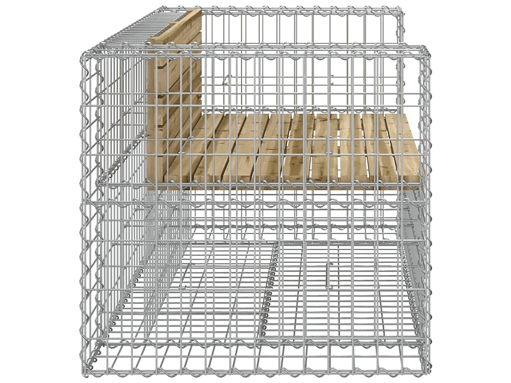 Tuinbank schanskorfontwerp 143x71x65,5 cm geïmpregneerd hout
