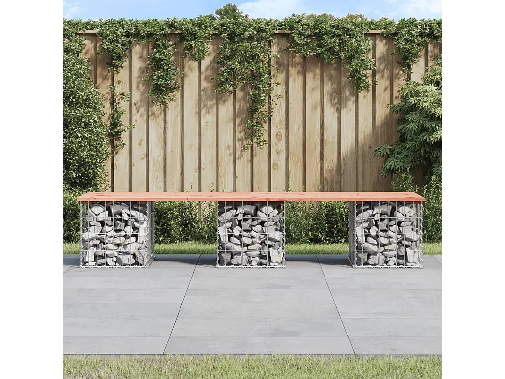Tuinbank schanskorfontwerp 203x44x42 cm massief douglashout