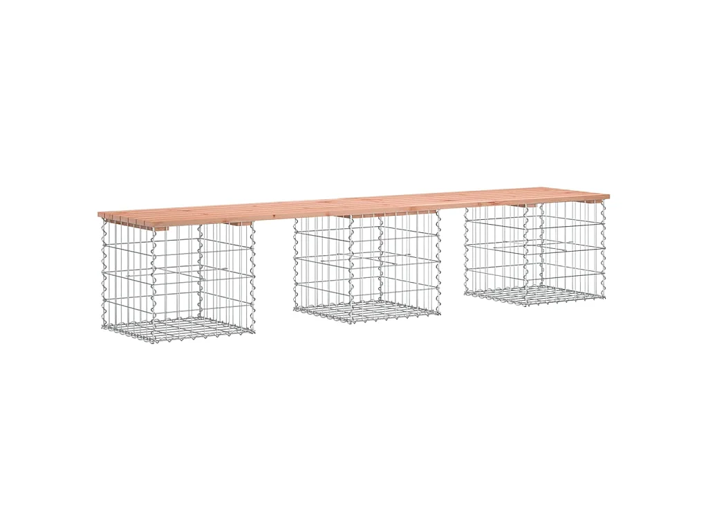 Tuinbank schanskorfontwerp 203x44x42 cm massief douglashout