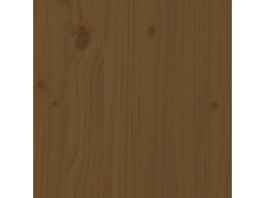 Banc de jardin marron miel 80x38x45 cm bois de pin massif
