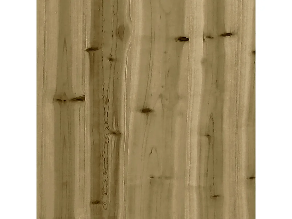 Panca da Giardino Design Gabbione 63x44x42 cm Pino Impregnato