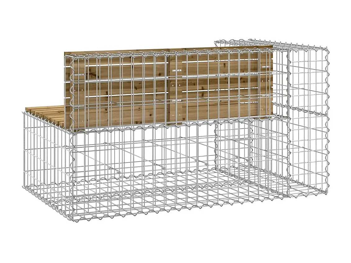 Tuinbank schanskorfontwerp 122x71x65,5 cm geïmpregneerd hout