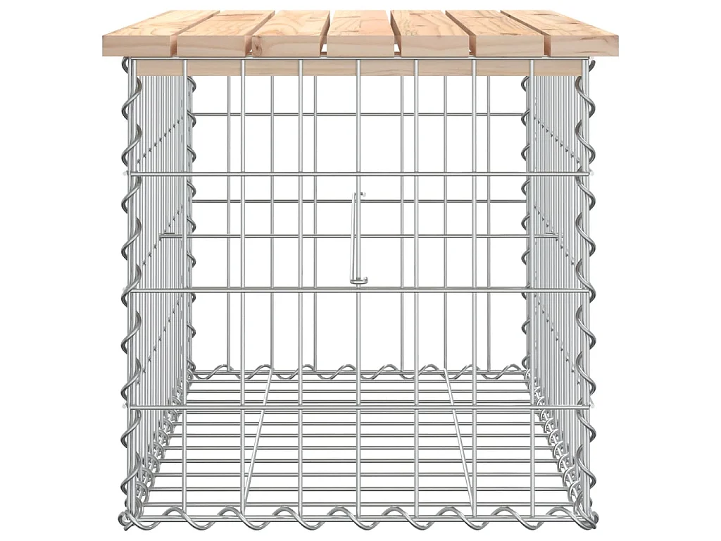 Tuinbank schanskorfontwerp 63x44x42 cm massief grenenhout