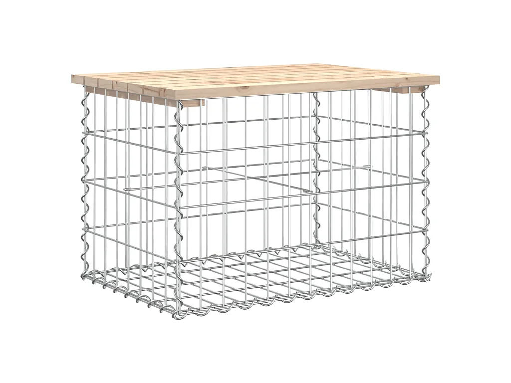 Tuinbank schanskorfontwerp 63x44x42 cm massief grenenhout