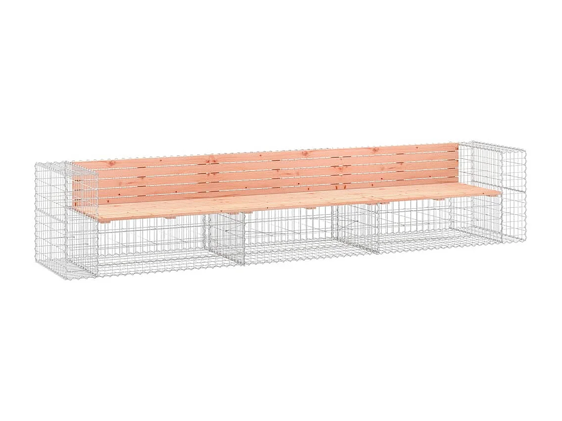 Tuinbank schanskorfontwerp 347x71x65,5 cm massief douglashout