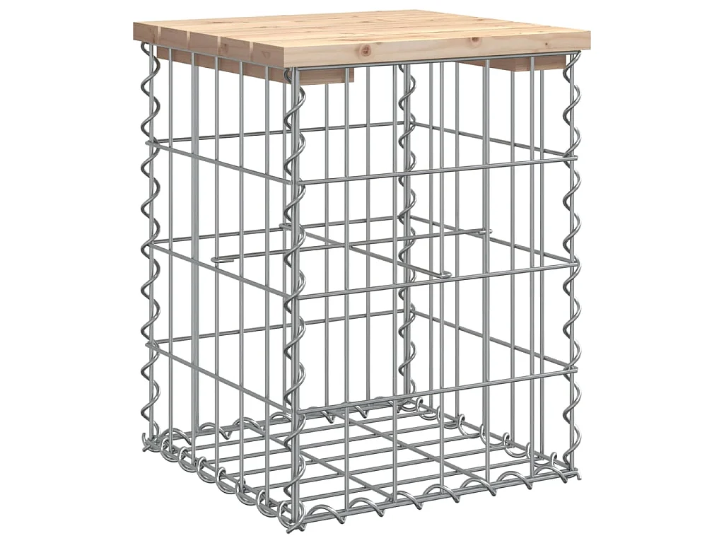 Tuinbank schanskorfontwerp 33x31x42 cm massief grenenhout