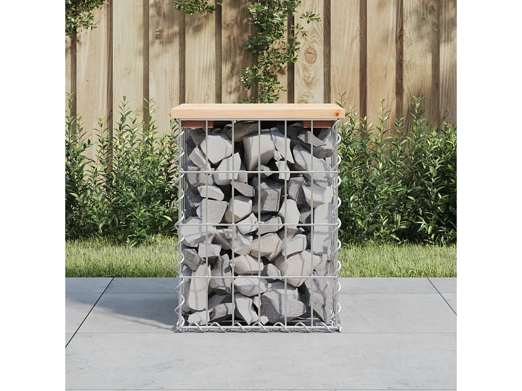 Tuinbank schanskorfontwerp 33x31x42 cm massief grenenhout