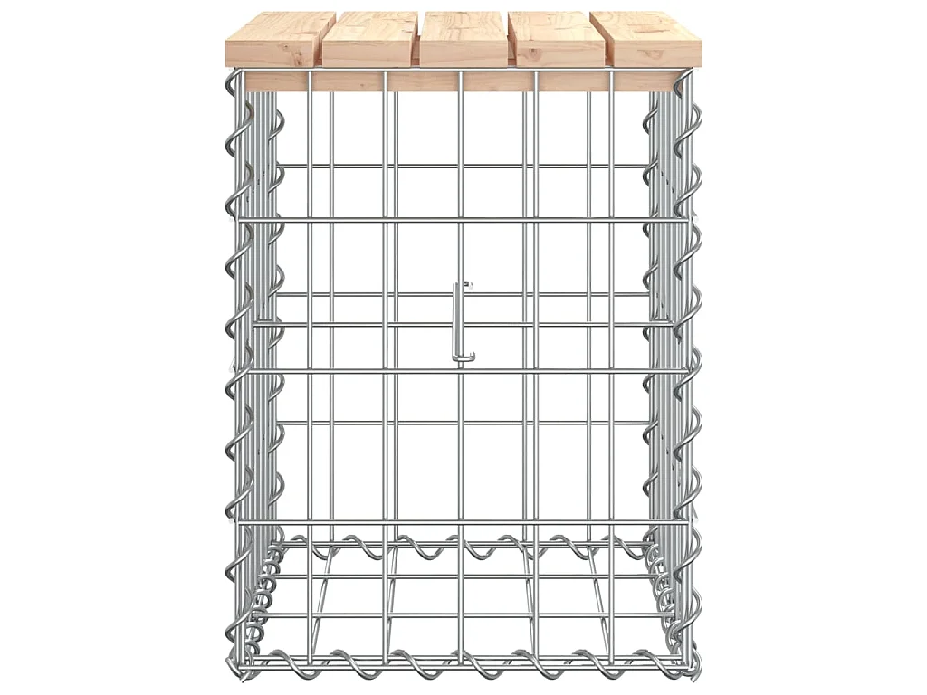 Tuinbank schanskorfontwerp 33x31x42 cm massief grenenhout