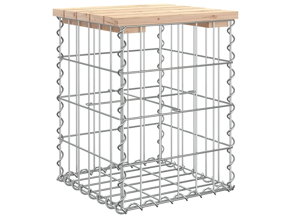 Tuinbank schanskorfontwerp 33x31x42 cm massief grenenhout