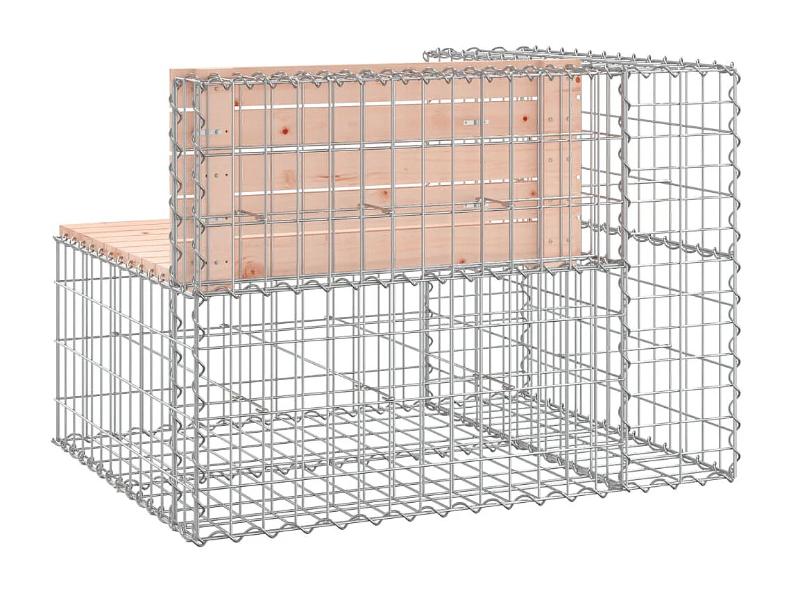 Tuinbank schanskorfontwerp 92x71x65,5 cm massief douglashout