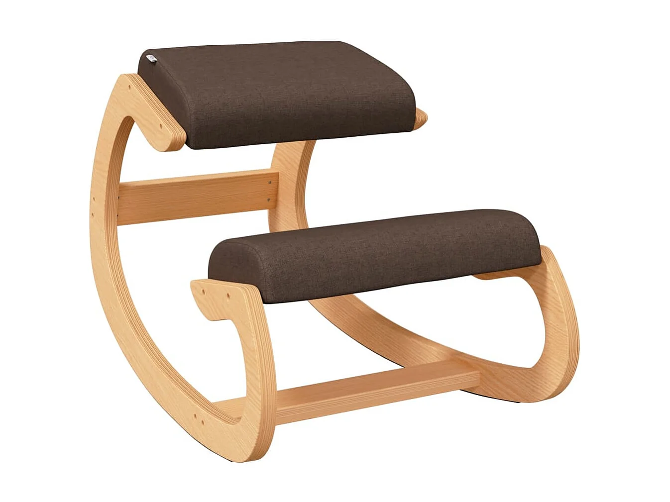 Chaise assis-genoux marron 55x84x55 cm contreplaqué de bouleau