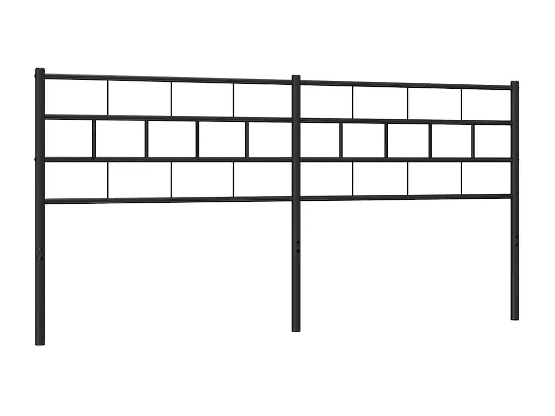 Tête de lit métal noir 180 cm