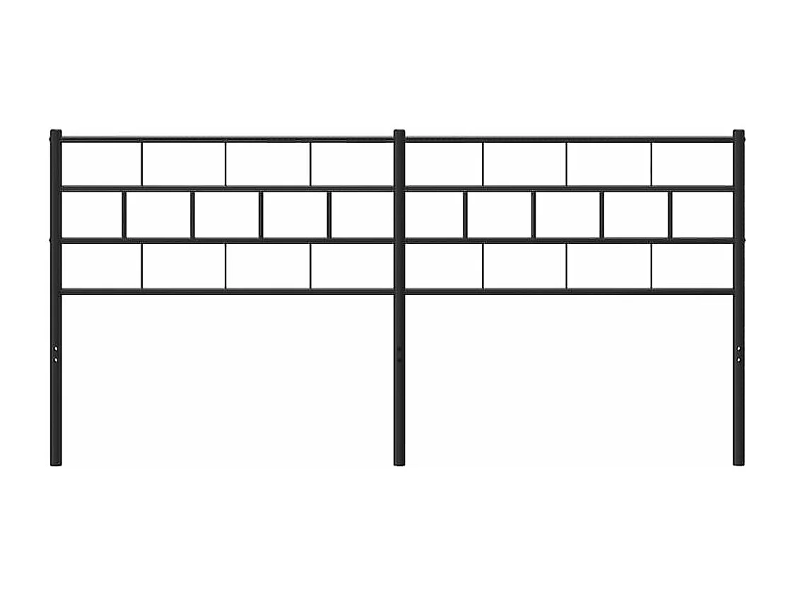 Tête de lit métal noir 180 cm