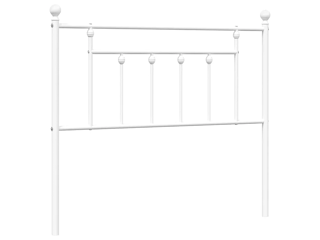 Vervangend hoofdbord 100 cm metaal wit
