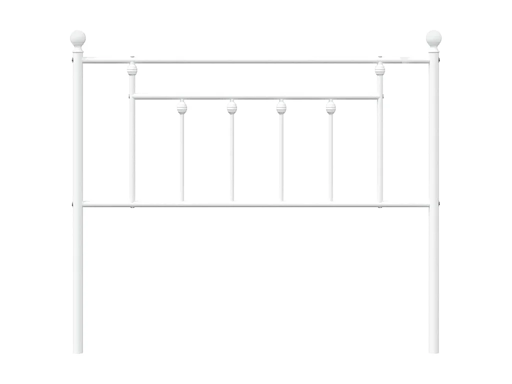 Vervangend hoofdbord 100 cm metaal wit