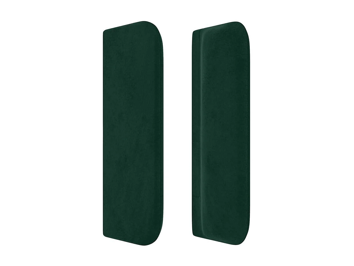 Testiera ad Orecchio Verde Scuro 183x16x78/88 cm in Velluto