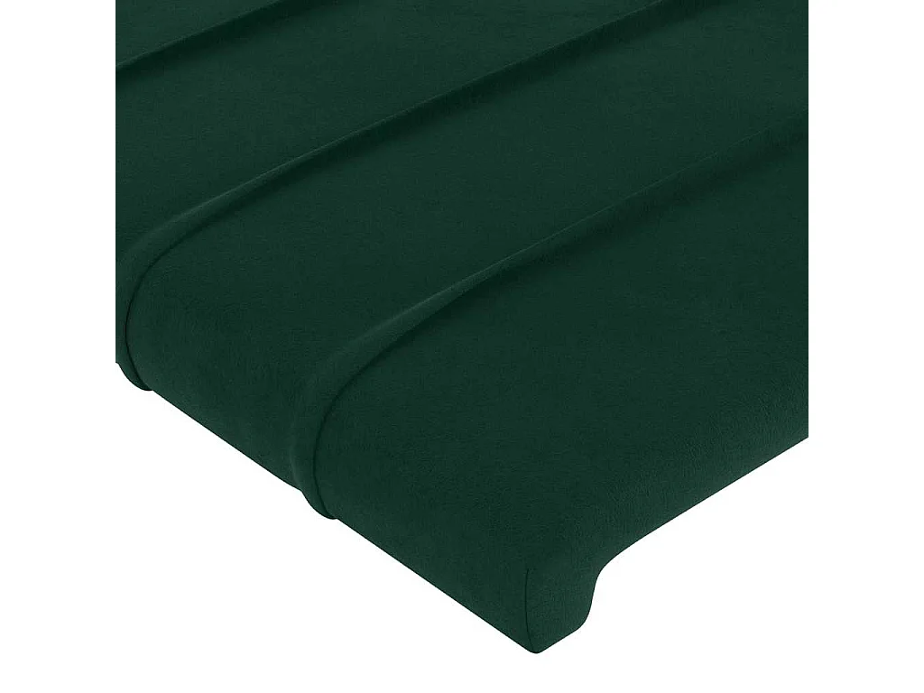 Testiera ad Orecchio Verde Scuro 183x16x78/88 cm in Velluto